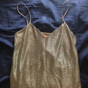 Shiny Gold Bodycon Dress
